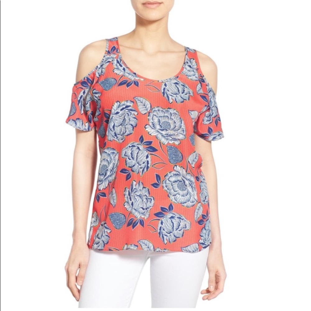 Kut from the Kloth Cold Shoulder Floral Medium